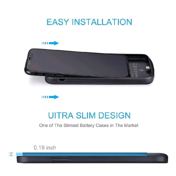 New Iphone X Battery Charger Case 3800 mAh Red - Picture 4 of 5